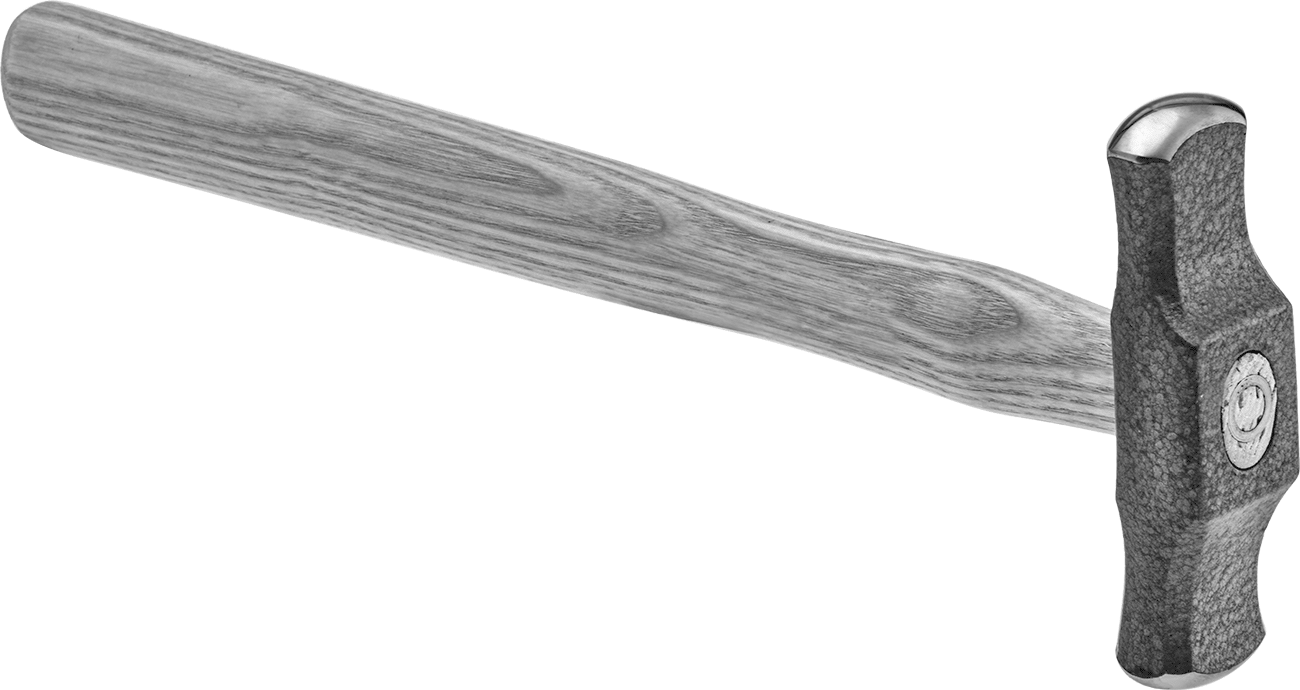 Hassas Metal Şekillendirme Çekici, Dikdörtgen Yüzey, 13 oz. Baş Ağırlığı — Hassas Metal Şekillendirme, 13 oz., Ash, Wood