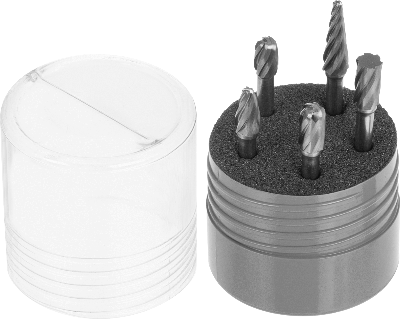 Yumuşak Metaller ve Plastikler için Bur Seti, 5 Parça, 2-3/8" ila 2-15/16" Toplam Uzunluk