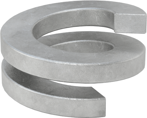 Sarmal Kilit Pul, 3/8" Vida Boyutu için, 0.381" İç Çap, 0.680" Dış Çap