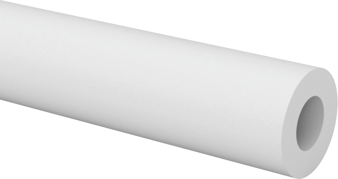 Aşınmaya Dayanıklı, İşlenmesi Kolay Asetal Boru, 1/4" Dış Çap x 1/8" İç Çap, 5 Fit Uzunluk