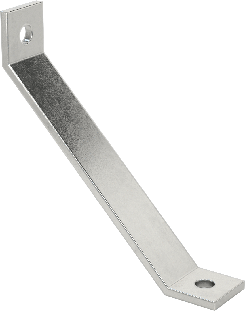 Strut Kanalı Destek, 316 Paslanmaz Çelik, 8" Uzunluk x 1-5/8" Uzunluk