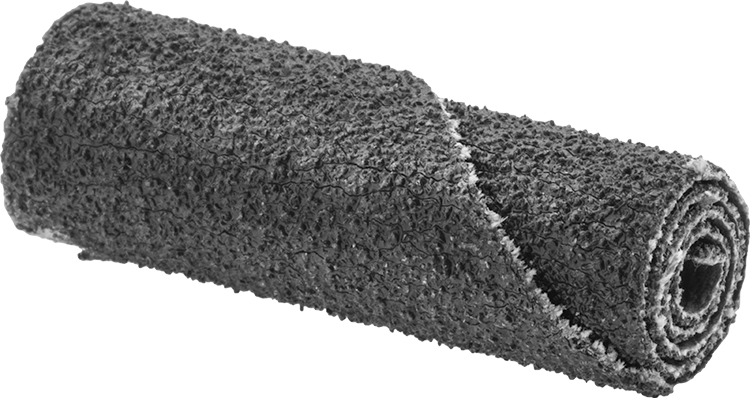 Paslanmaz Çelik ve Sert Metaller için Spiral Sarımlı Zımpara Rulosu, Pürüzsüz Yüzey için, 3/8" Çaplı Düz Rulo, 120 Kum