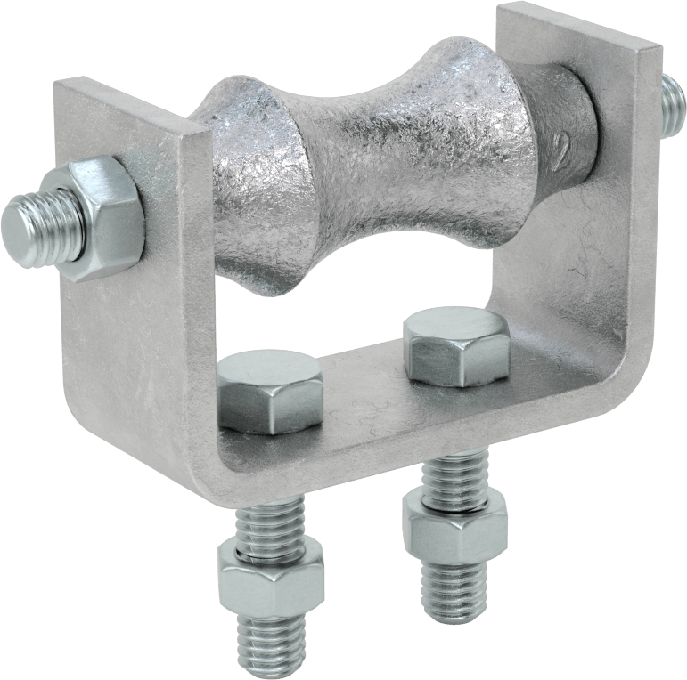 Rulo Boru Desteği, 2-1/2" Dış Çap, 4-1/4" Uzunluk