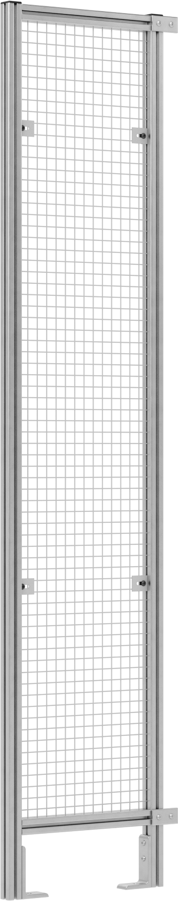 7 Fit Toplam Yükseklik x 1'6" Genişlik, T-Yuvalı Çerçeveleme Makinesi Koruyucusu için Tel Örgü Panel — Panel, Tel Örgü, Çelik
