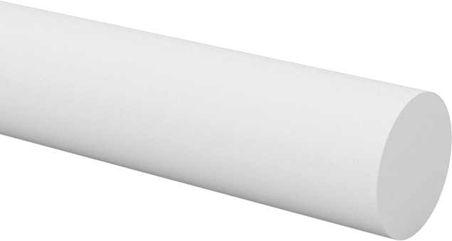 Polipropilen Çubuk, 1/8" Çap, 4 Fit Uzunluk