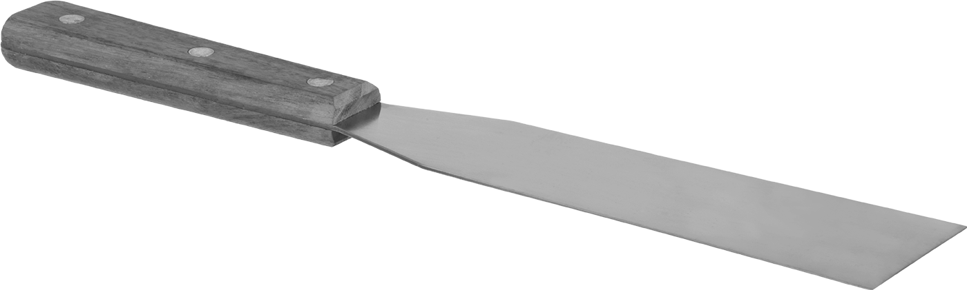 2-1/4 inç Genişlik x 8 inç Uzunlukta Paslanmaz Çelik Bıçaklı Spatula — 2 1⁄4", Düz, Esnek