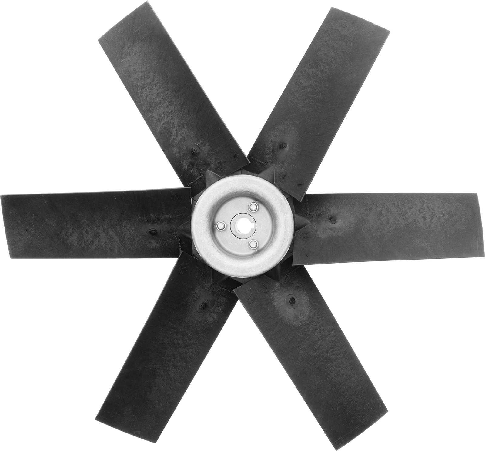 Yüksek Çıkışlı Plastik Fan Kanadı, 5/8" Çaplı Kamalı Mil için, 12" Bıçak Çapı