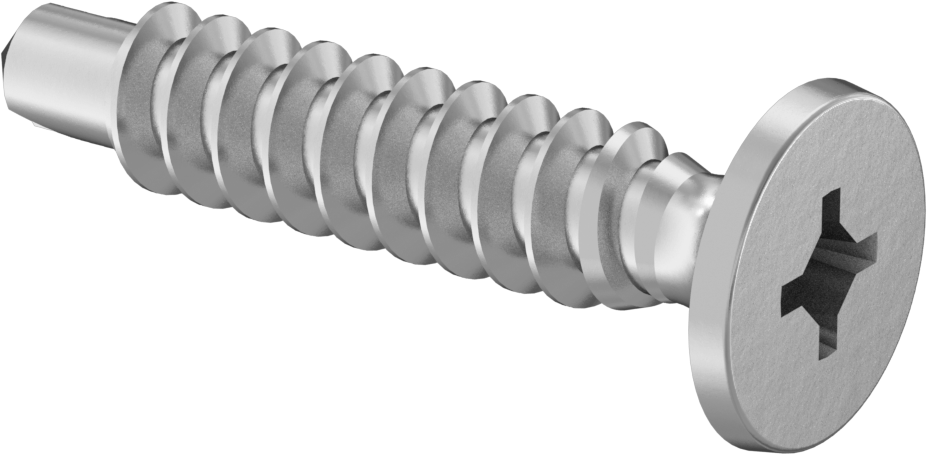 Çinko Kaplı Çelik Delme Vidaları, Alçıpanı Metal Çerçeveye Birleştirir, 10 Numaralı Boyut, 1" Uzunluk