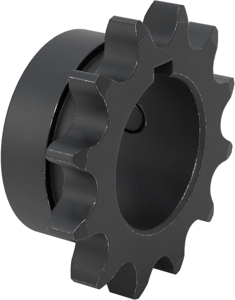 Çelik Tek Sıralı Dişli, ANSI 40 Makaralı Zincir ve 1-1/8" Mil Çapı için, 12 Diş