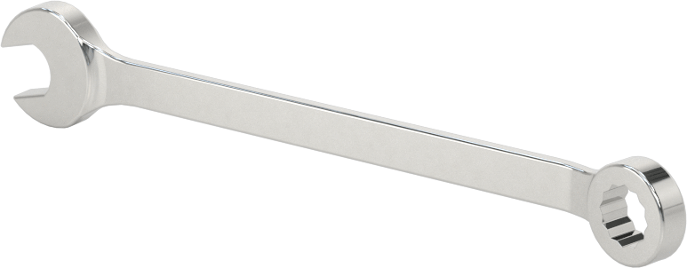 12 Uçlu Açıklık Kombinasyon Anahtarı, Kısa, 13/64" Boyut, 3-1/8" Toplam Uzunluk