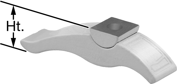 Kendinden Destekli Kurulum Kelepçesi, Maksimum 1-1/4" İş Parçası Kalınlığı ve 3/8" Çaplı Saplama için
