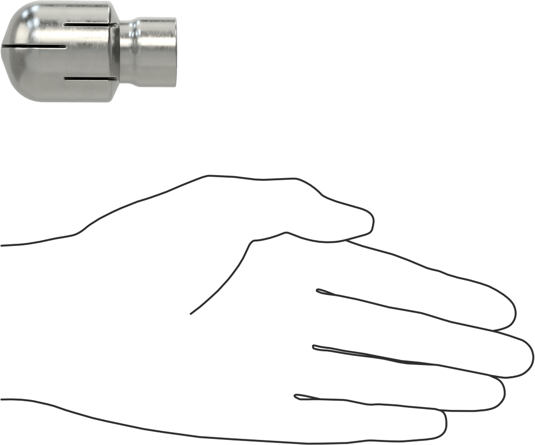 316 Paslanmaz Çelik Dönen Tank Yıkama Nozulu, 1/2 NPT Dişi, 20 PSI'da 14.3 gpm Akış Hızı