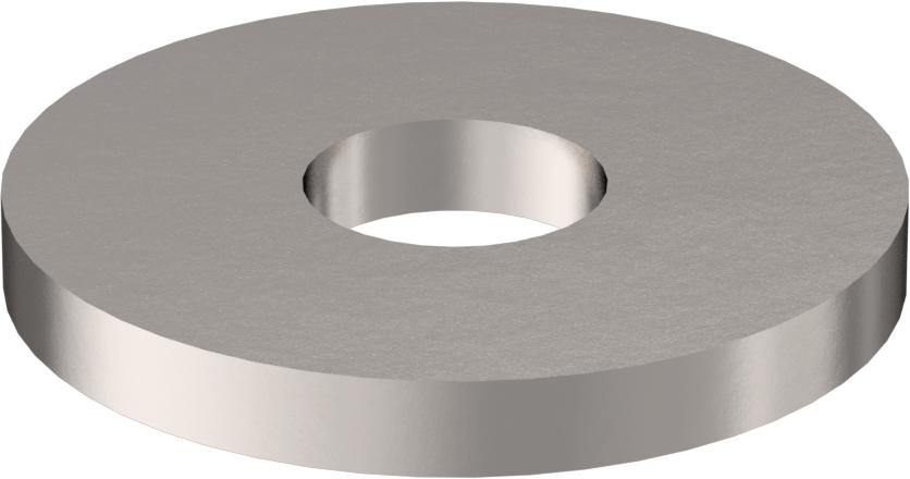 Çinko Kaplı Çelik Büyük Boy Pul, M2.5 Vida Boyutu için, 2.7 mm İç Çap, 8.0 mm Dış Çap