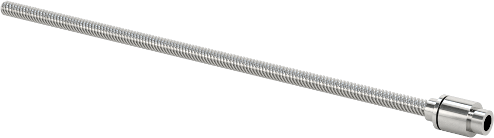 Hızlı Hareketli Ultra Hassas Kılavuz Vida, Tek Bağlantı Ucu, M4 x 1 mm Boyut, 4 Diş Başlangıcı, 8.5 mm Çap