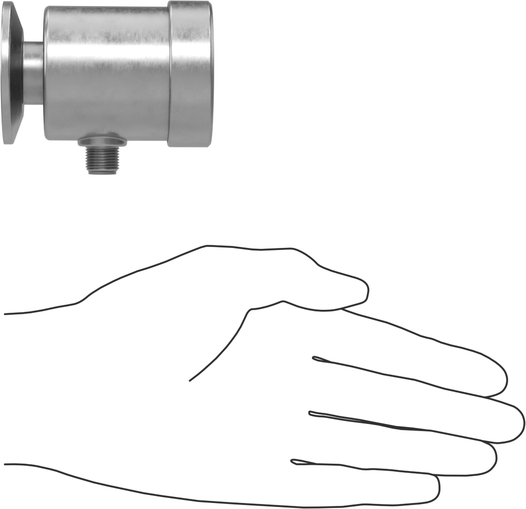 Hijyenik Basınç Transmitteri, 1-1/2" Flanş Dış Çapı için, 4-20 mA Çıkış, 0-100 PSI