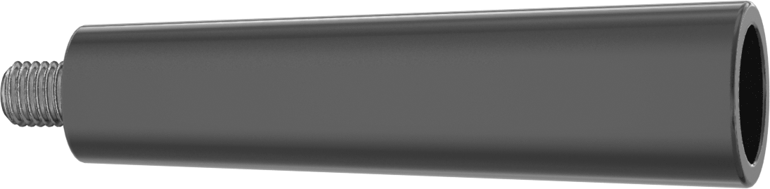 Plastik Konik Sap, M12 x 1.75 mm Dişli 14 mm Uzunlukta Saplama ile — M12 × 1.75 mm, Kol, Makine, Sabit