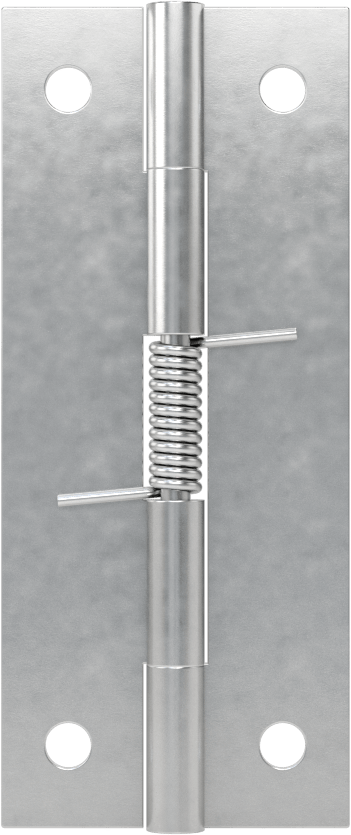 Yaylı Menteşe, Delikli, Kendinden Kapanan, Alüminyum, 2-1/2" x 17/32" Kapı Kanadı