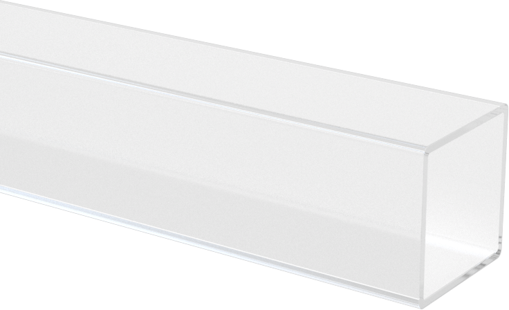 Kare Kesimli Nakliye Tüpü, 0.4 inç x 0.4 inç x 48 inç İç Boyut