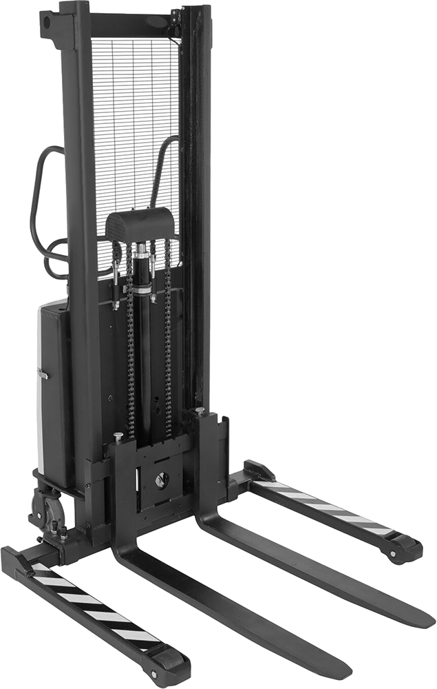 Çatallı Pille Çalışan Forklift, Genişliği Ayarlanabilir Çatal Taban