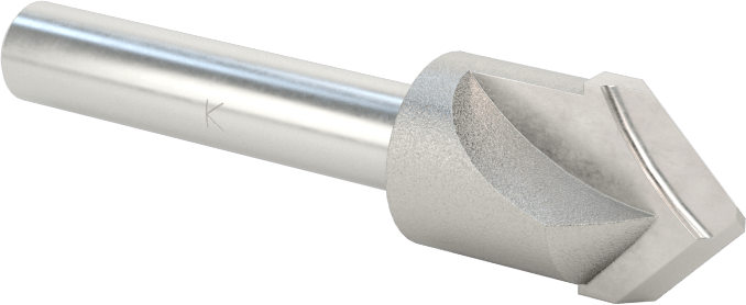 Petek Paneller için Freze Ucu, Köşe Yapımı için, 1/2" Kesme Çapı, 1/2" Şaft Çapı