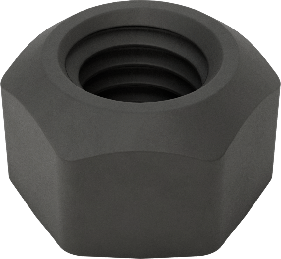 Top-Lock Deforme Edilmiş Dişli Kilit Somunu, Siyah Fosfatlı Çelik, M5 x 0.8 mm Diş