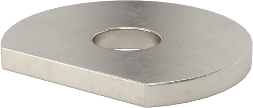 Klipsli Pul, 18-8 Paslanmaz Çelik, 10 Numaralı Vida için, 0.203" İç Çap, 0.75" Dış Çap — 0.750", 18-8 Stainless Steel, Stainless Steel, K…