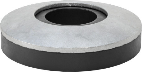 Galvanizli Çelik ve Neopren Yapıştırmalı Sızdırmazlık Pulları, 1/4" Vida Boyutu için, 0.260" İç Çap, 0.500" Dış Çap