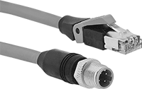 M12 ve RJ45 Konektörlü Ethernet Kabloları