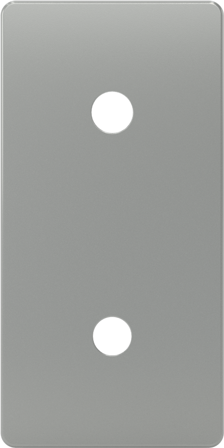 T-Yivli Çerçeve Yapısal Braket, Braket, Havşa, 45 mm ve 60 mm Ray için Havşa, Gümüş