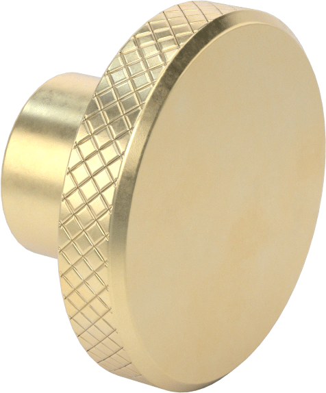 Pirinç Topuz, Setskur ve 3/8" Çapında Dişsiz Delikli — 3⁄8", Dişsiz Delik, Tırtıllı Başlık