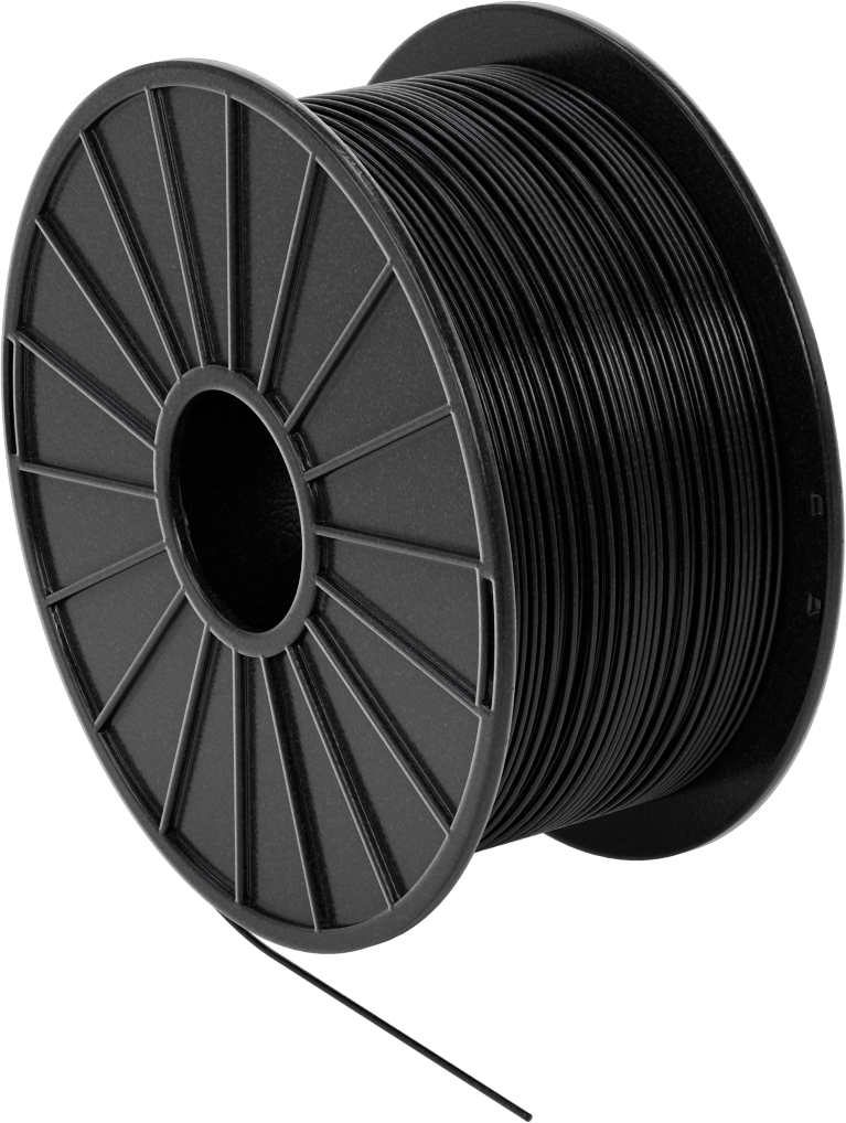Kolay Baskı 3D Yazıcı Filamenti, Pla, Opak Siyah, 1.75 mm Çap, 1000 G