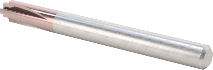 Karbür Köşe Yuvarlama Uçlu Frez, TiCN Kaplamalı, 4 Yiv, 1/32" Kesme Yarıçapı