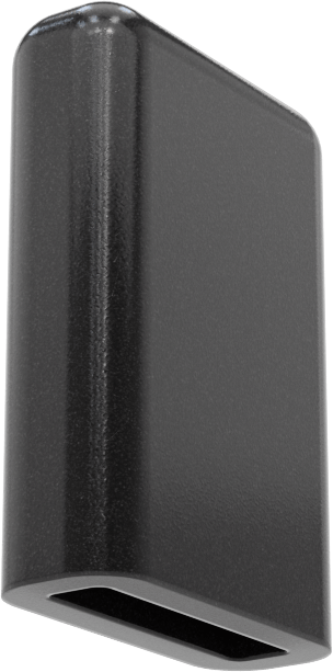 Dikdörtgen Kapaklar, 7/16" x 3/32" Dış Çap için, 3/4" İç Yükseklik