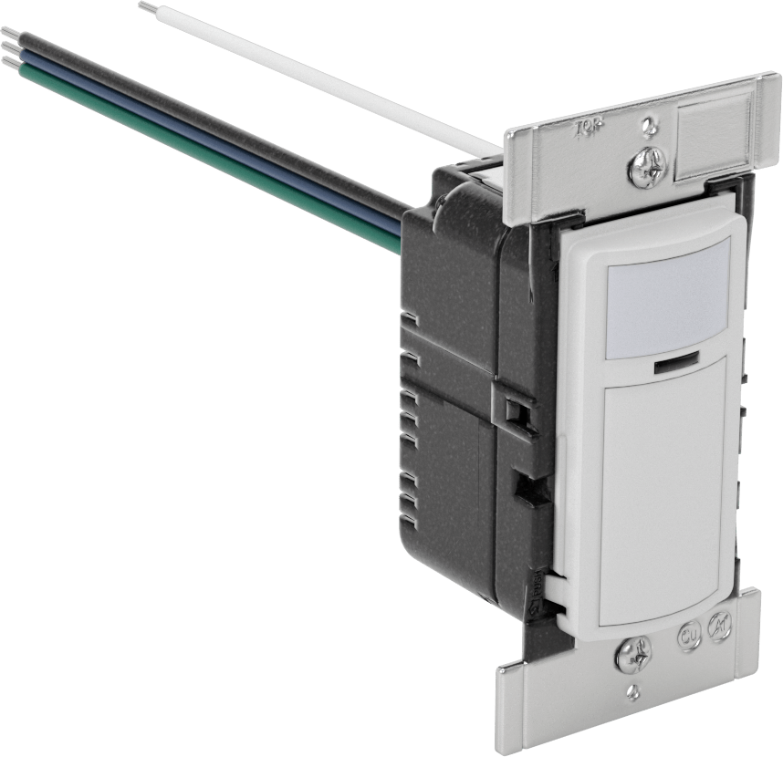 Akıllı Duvara Monte Hareket Algılayıcı Işık Kontrolü, Kızılötesi/Ultrasonik Sensörlü, Beyaz — 120V AC, 208V AC, 240V AC, 277V AC, Hareket…