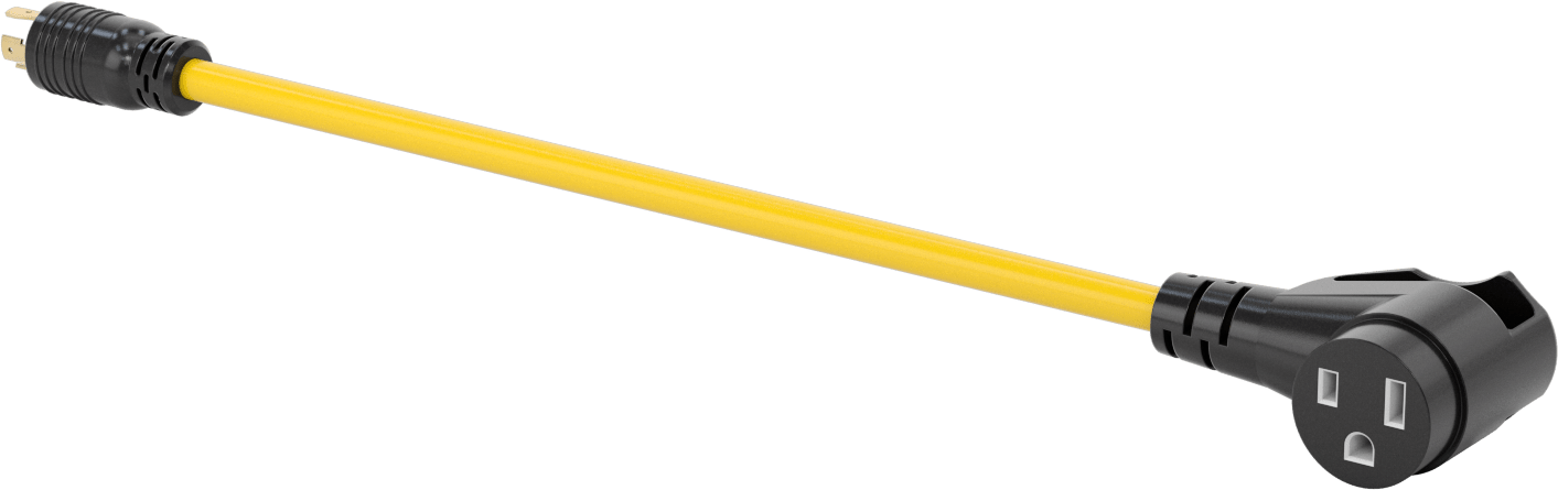 NEMA L14-30 Fiş x NEMA 6-50 Priz Adaptörü — 30 amp, 125V AC, 250V AC, 1 1⁄2 ft.