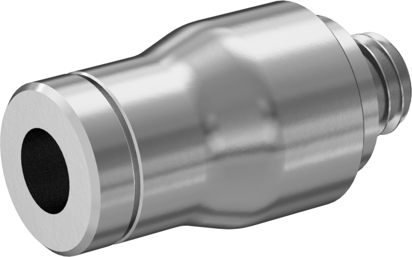 Hava ve Su için Bas-Bağlan Boru Bağlantı Parçası, Yüksek Sıcaklık, Yuvarlak Gövde Adaptörü, 4mm Dış Çap, M5 x 0.8 mm Erkek — 4 mm, Düz, T…