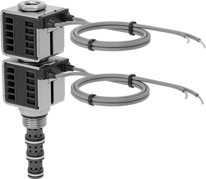 Solenoidle Çalışan Vidalı Hidrolik Vana, Yön Kontrolü