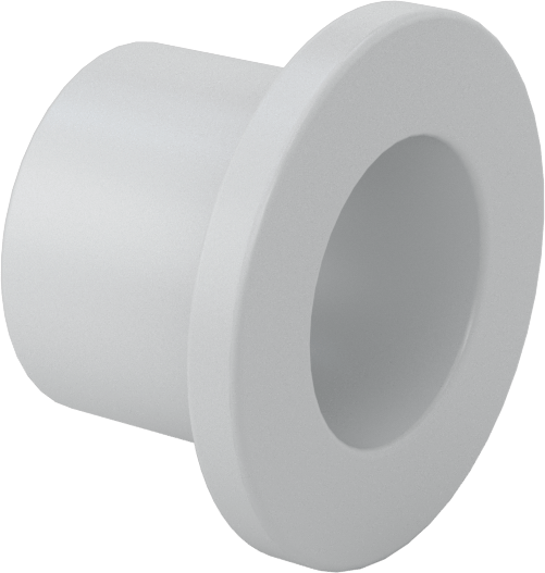 Sert PVC Kanal için 3/4 Kanal - Delikli Erkek Adaptör — Adaptör, Konektör, Plastic, PVC, Düz
