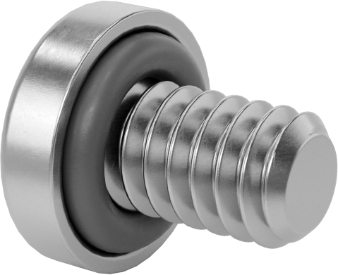 Sızdırmaz Silindir Başlı Vidalar, M2 x 0.4 mm Diş, 3 mm Uzunluk