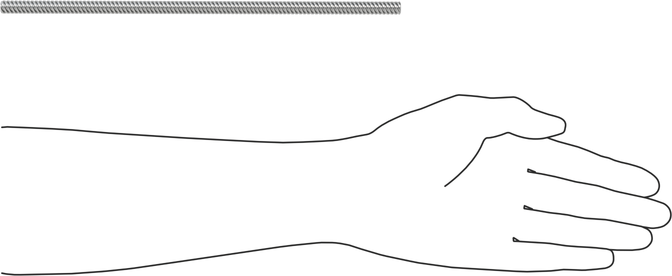 Hızlı Hareketli Ultra Hassas Kılavuz Vida, 304 Paslanmaz Çelik, M8 x 2.50 mm Diş, 250 mm Uzunluk