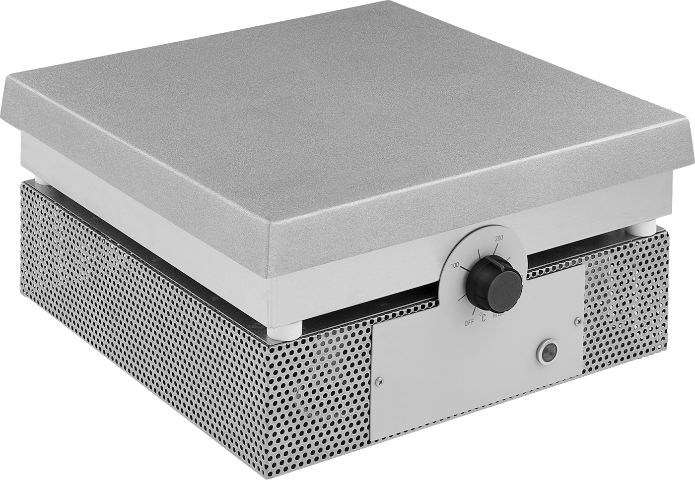 Cam Kap için Isıtma Plakası, 120V AC, Alüminyum, 12" x 12" Isıtma Yüzeyi