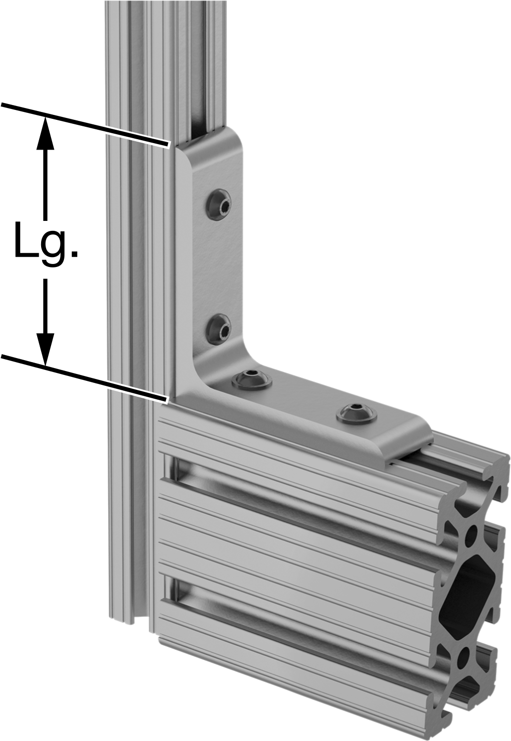 Extended Corner Reducer Bracket for Double and Quad Rails