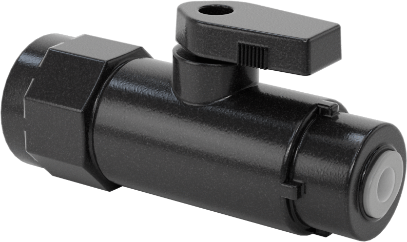 Kimyasallar için Açma/Kapama Vanası, Polipropilen, Adaptör, 1/4" Bas-Bağlan x 1/2 NPT Dişi