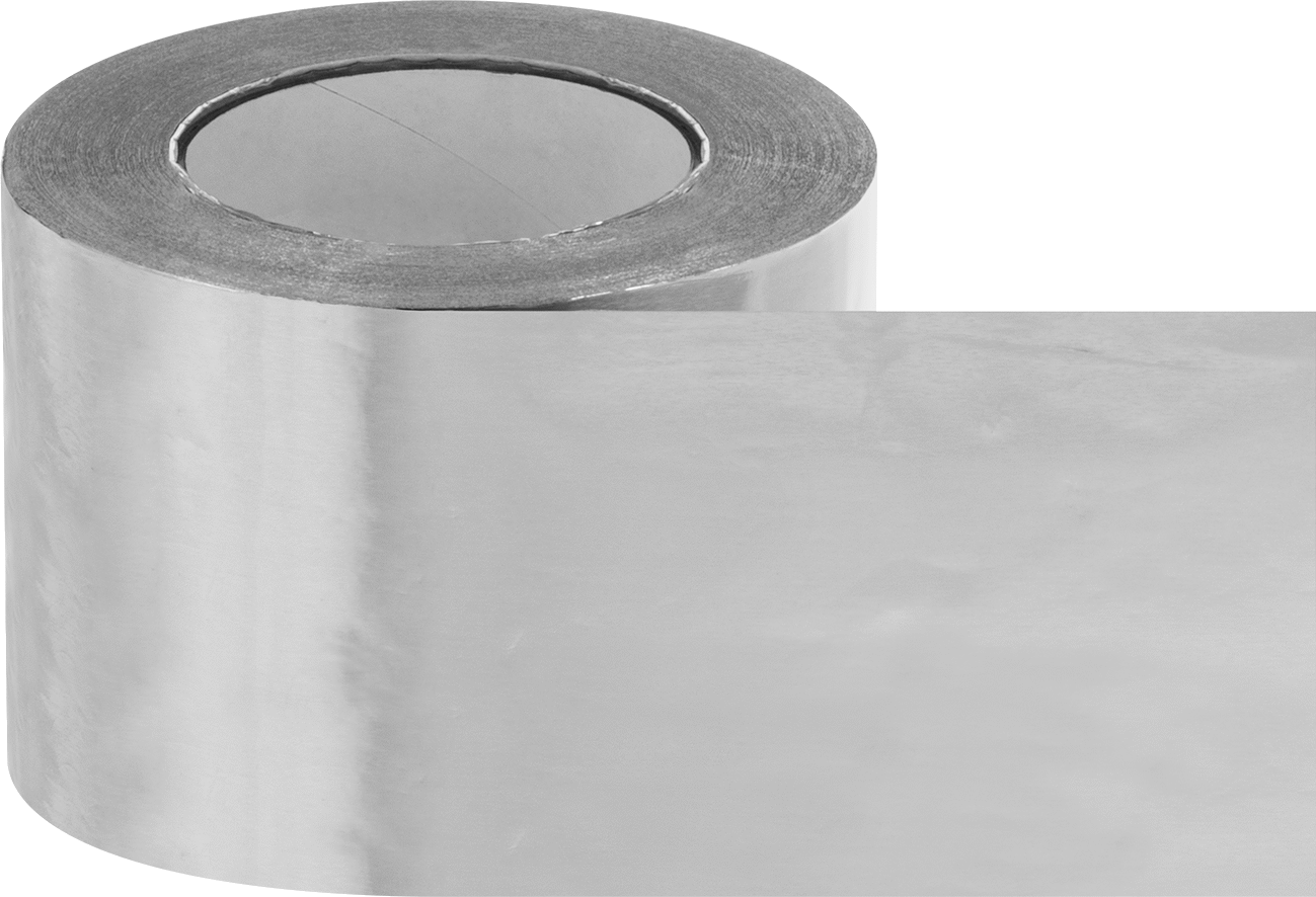 HVAC Bandı, Güçlendirilmiş, Alüminyum, 4" Genişlik, 150' Uzunluk, 0.006" Kalınlık