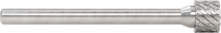 1/8" Çaplı Şaftlı Karbür Freze Ucu, Düz Kesici Silindir, Ticaret No. Sb-51, Çift Kesimli Diş