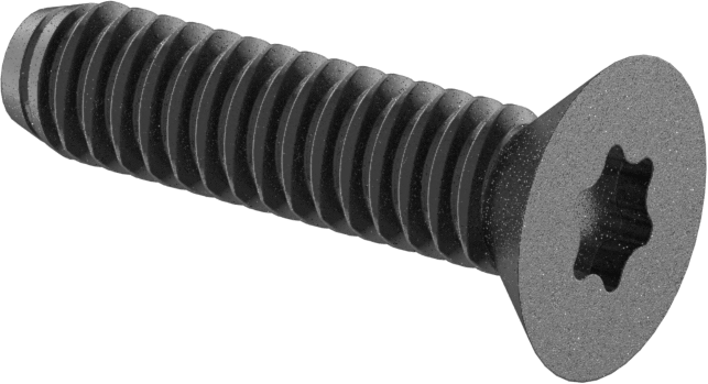 Ahşabı Metale Birleştirmek için Diş Oluşturucu Vidalar, Siyah Fosfatlı Çelik, 1/4"-20 Diş, 1" Uzunluk
