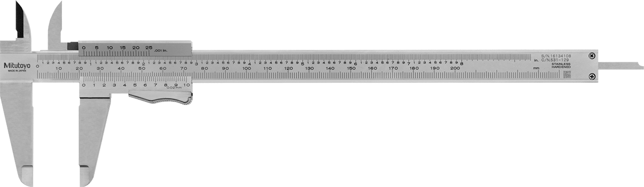 Kendinden Kilitlenen Vernier Kaliperler, 11-1/4" Toplam Uzunluk