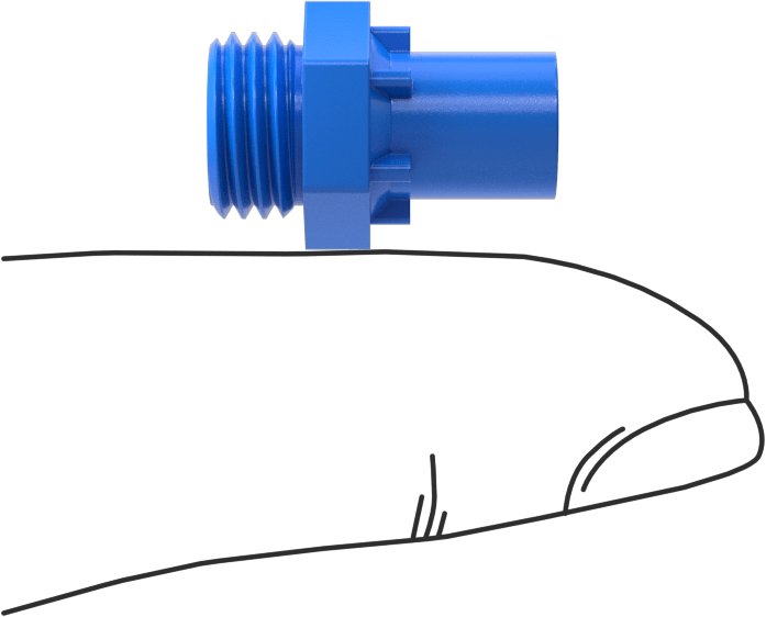 Kılavuz Vida için M4 x 0.3 mm Dış Dişli Somun