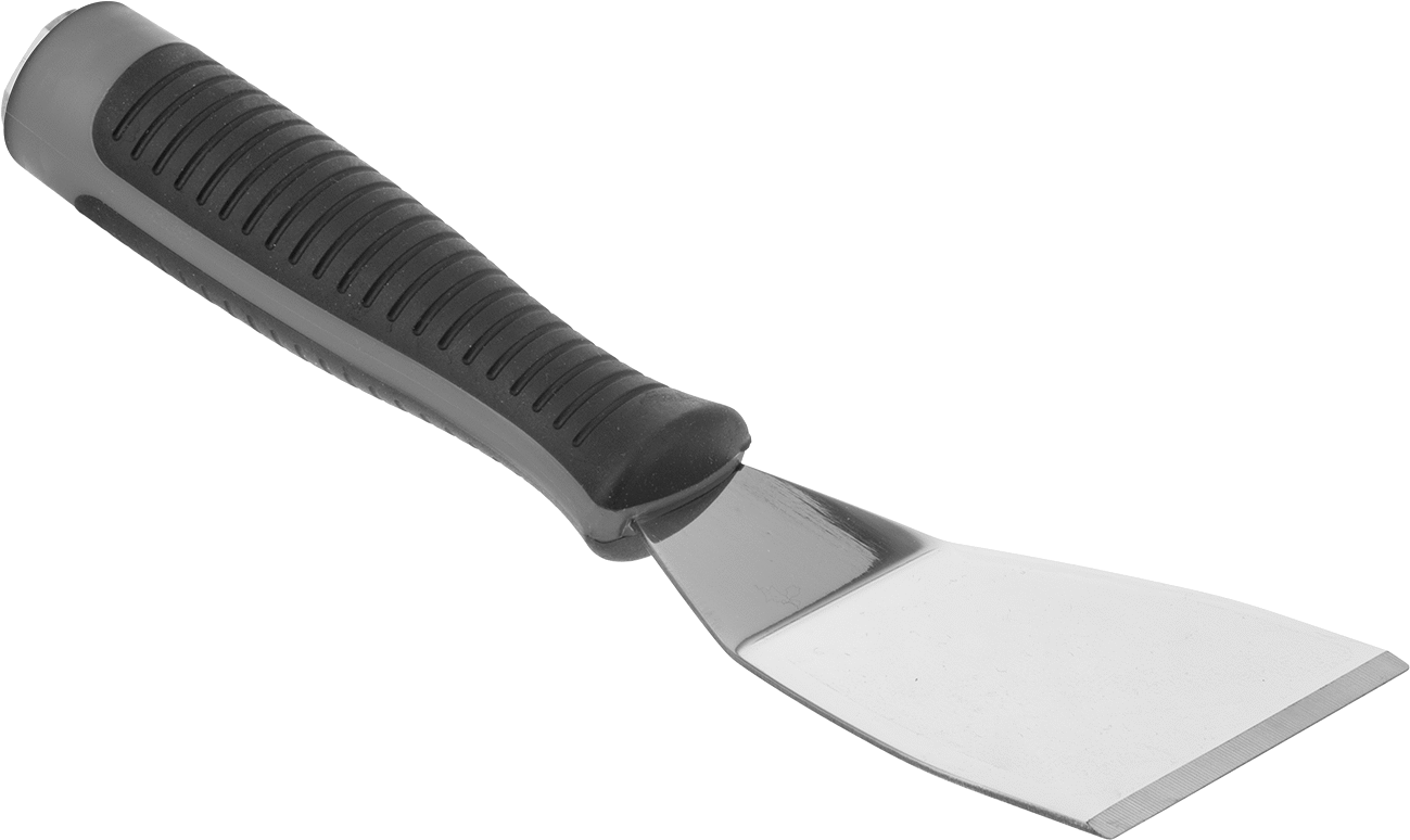 Uzun Uçlu Çelik Bıçaklı Macun Sürme Bıçağı, Bükülmüş, 3" Genişlik x 4.25" Uzunluk x 0.06" Kalınlık