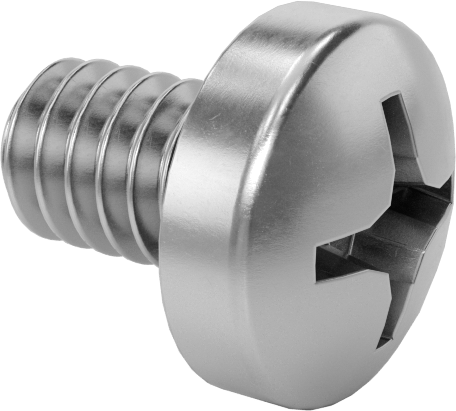 Sızdırmaz Silindir Başlı Vidalar, M2 x 0.4 mm Diş, 3 mm Uzunluk